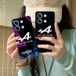 F1 Alpine Mobile Cell Phone Case for Xiaomi Redmi Note 13 12 11 10 9 POCO F4 F5 M5 X5 Pro Plus 5G Black Soft Phone Cover Funda