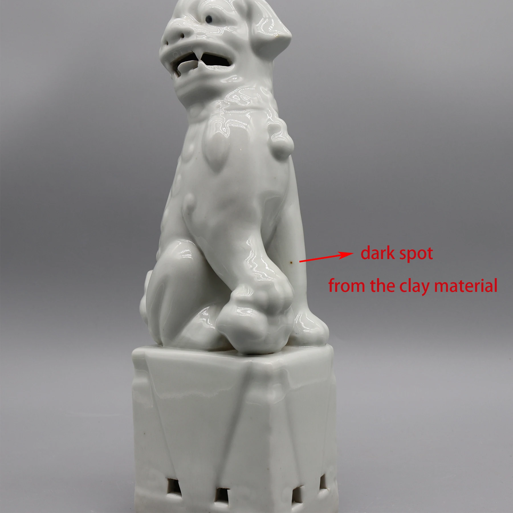 Paar Foo Dogs, Fu Dogs, Buddha Dogs, chinesische Wächterlöwen, Keramikskulptur, Heimdekoration – Detail 23