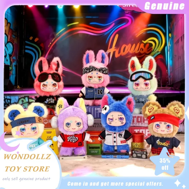 Nouveau véritable Kimmon Street Rock série boîte aveugle Kawaii vinyle en peluche poupée sac pendentif décor ornement jouet à la mode filles enfants cadeau