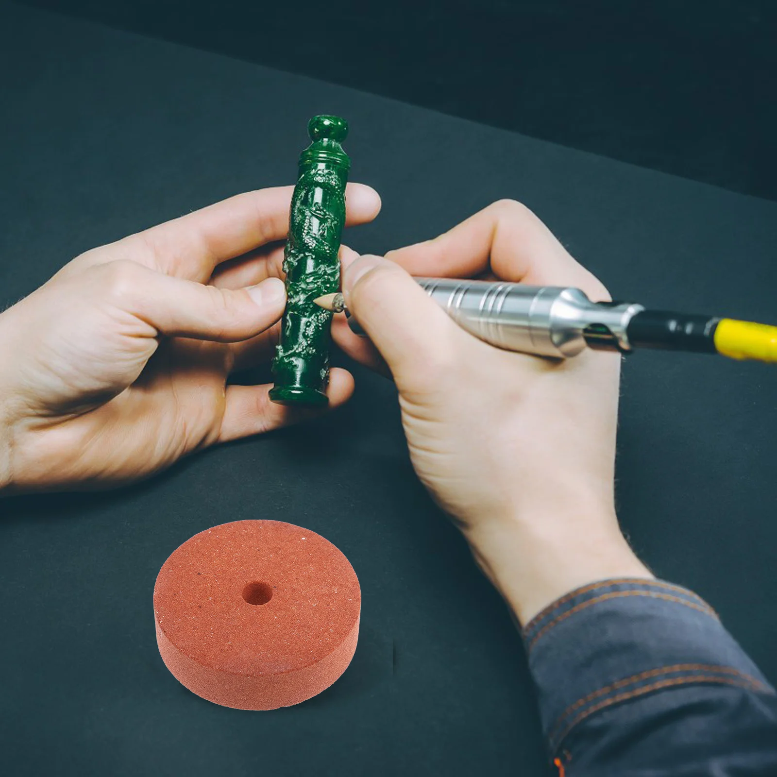 Langlebiges Schleifscheibe, 7,6 cm, 70 mm, braune Polierscheibe zum Polieren von Schleifmaschinen, Metallschmuck, Kunsthandwerk, Stein