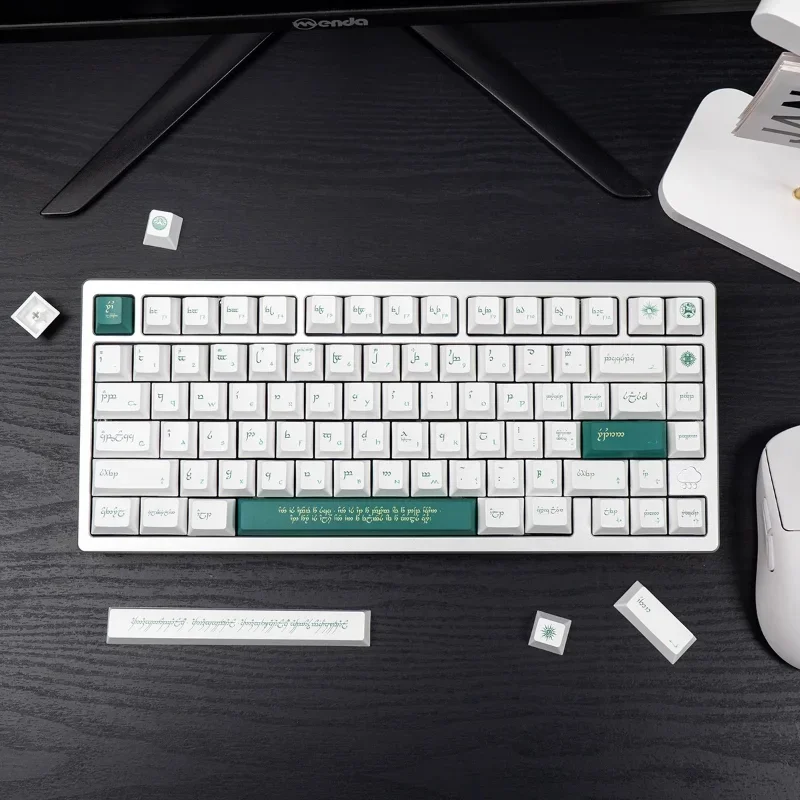 

MiFuny Gemstones Elves Theme Keycaps 148Keys PBT Keycap Cherry Profile Custom Key Caps for Mechanical Keyboard Gamer Accessories