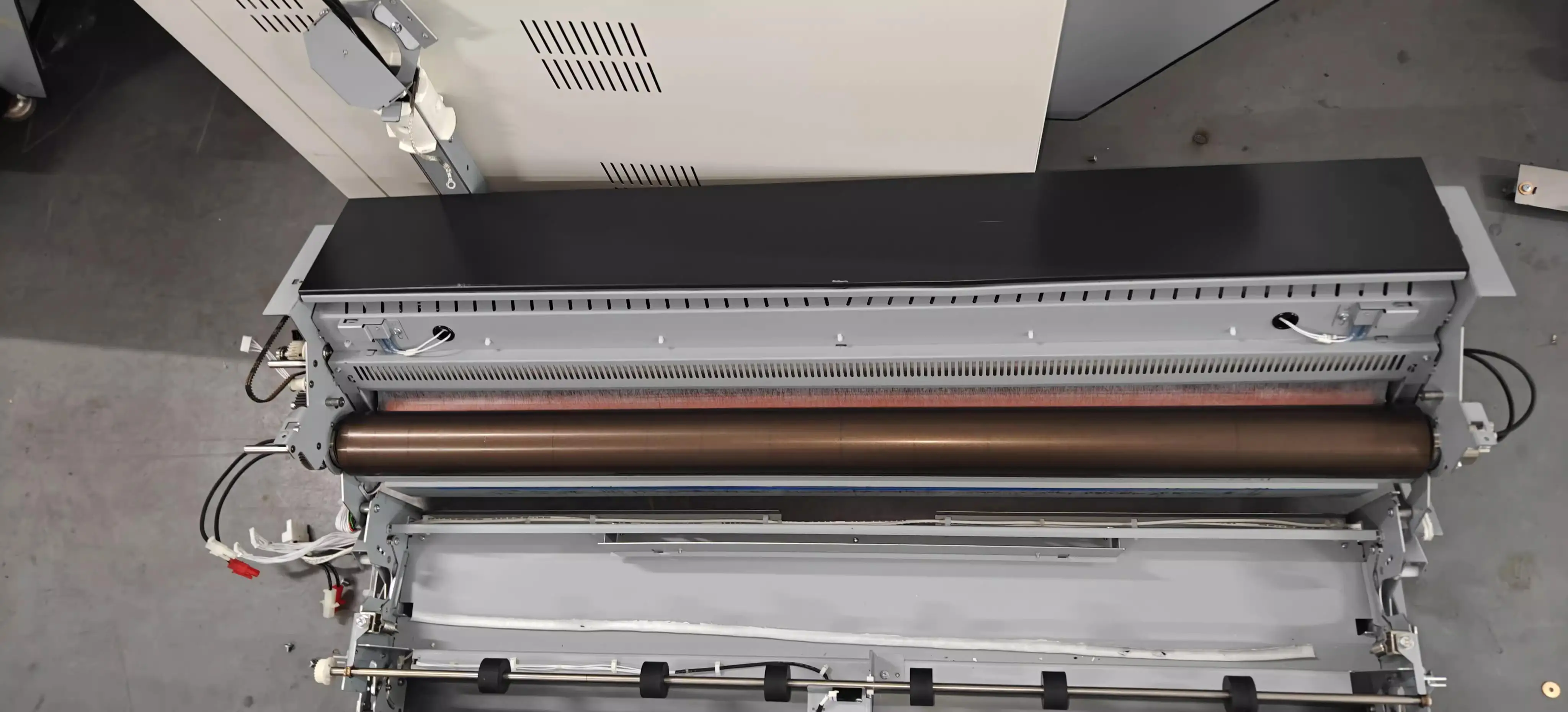 Disassemble Original Upper Fuser Roller For KIP 860 870 970 7700 7770 7570 Engineering Copier