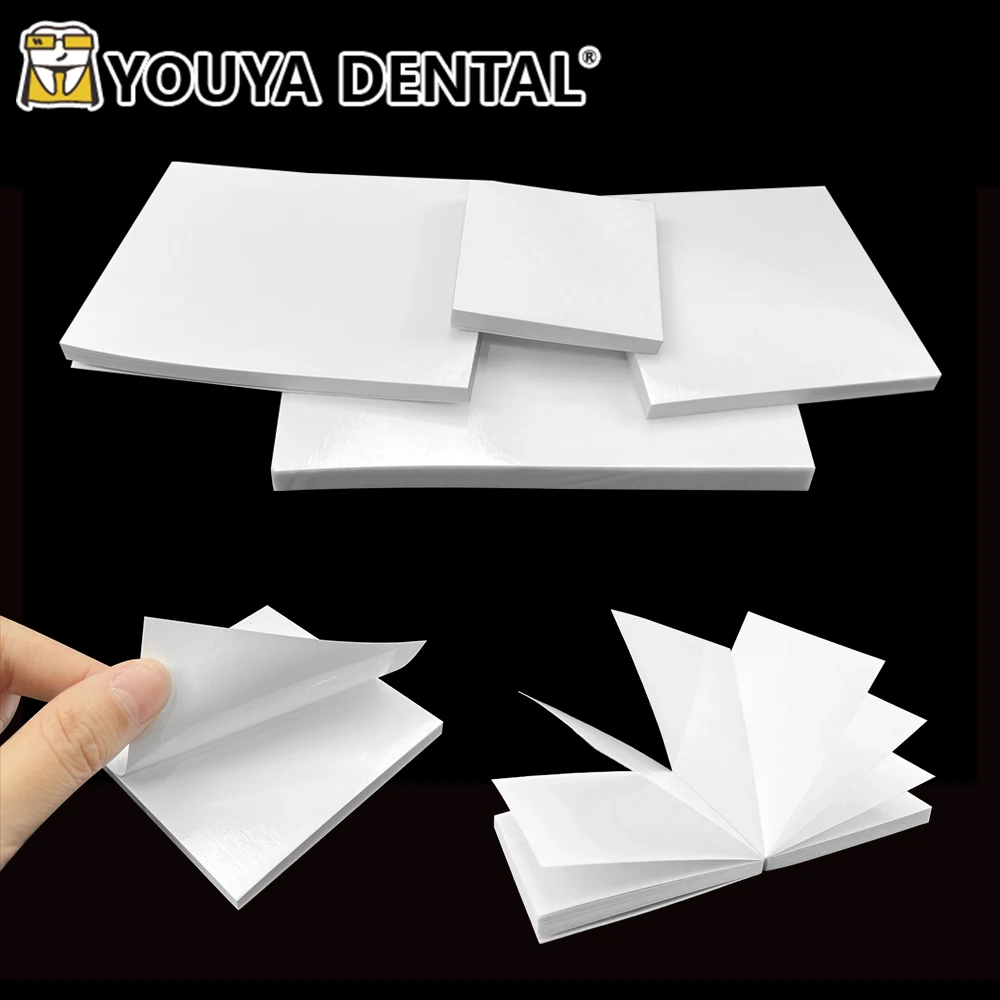 50 Sheets Disposable Dental Lab Mixing Paper Dentistry Cement Powder Mixed Pad Dentist Clinic Spatula Composite Consumable