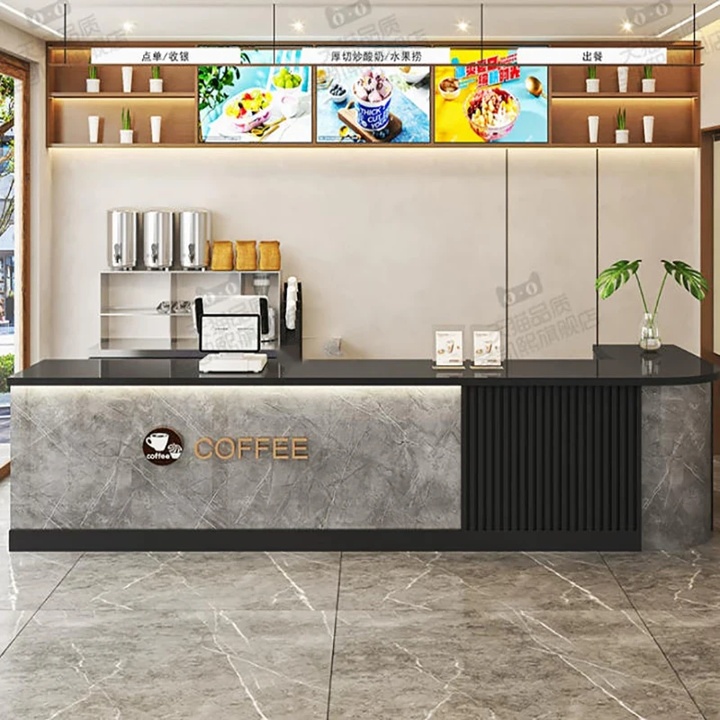 Luxury Office Reception Desk Beauty Display Stand Counter Reception Desk Cash Podium Mostrador Tienda Commercial Furniture