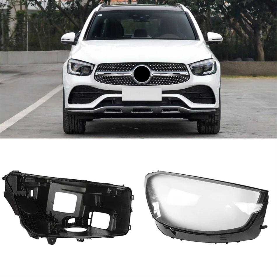 

For Mercedes Benz GLC W253 2020 2021 2022 GLC200 GLC260 GLC300 Car Gadgets Base Head Lamp Shell Headlight Plug Lampshade