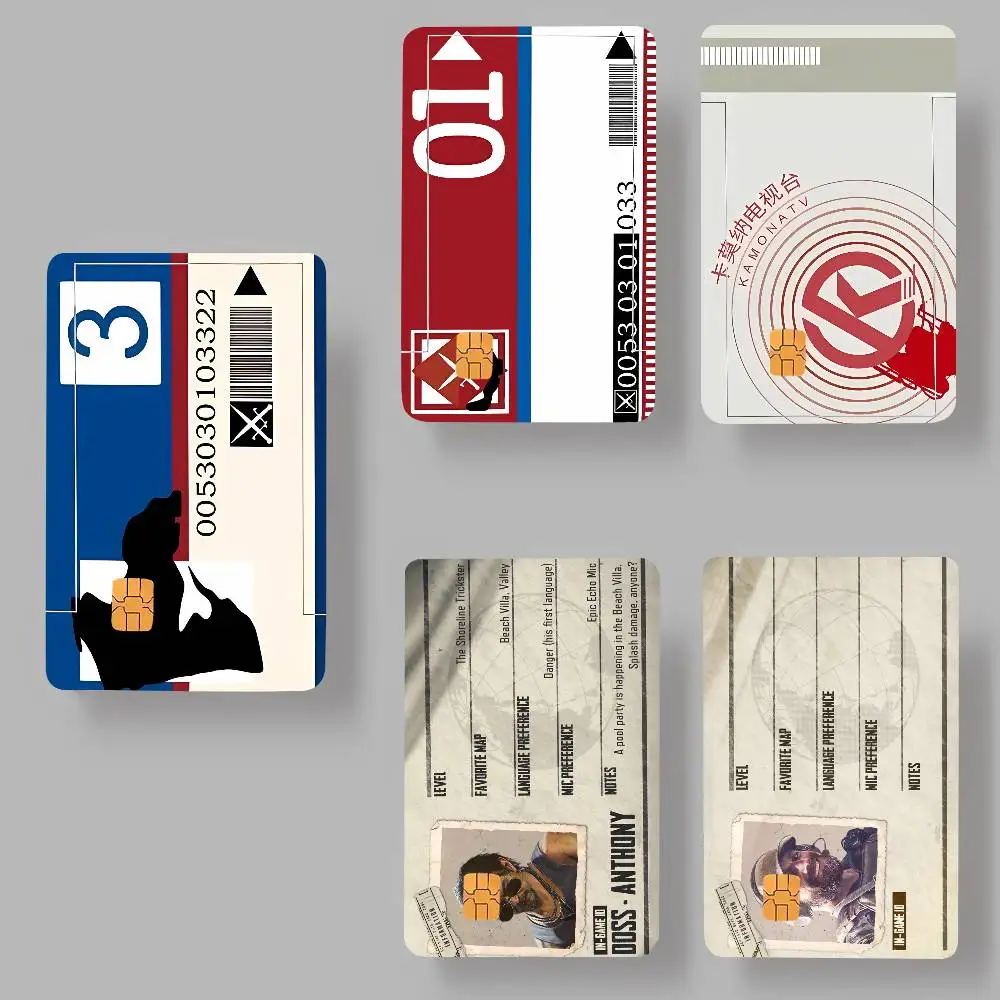 لعبة A-ارينا B-breakouts I-infinites ملصقات بطاقات ديكور مقاوم للماء فيلم غطاء الجلد الخصم الائتماني الجبهة البنك حافلة تمرير