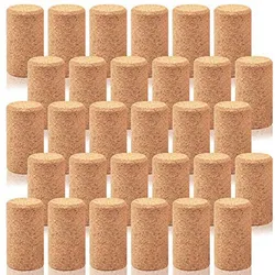 50 Pcs Straight Wood Cork Plugs Wine Bottle Cork Stoppers Wine Corks for Wine Beer Bottles Sealing Cap Beer Bottle Corks