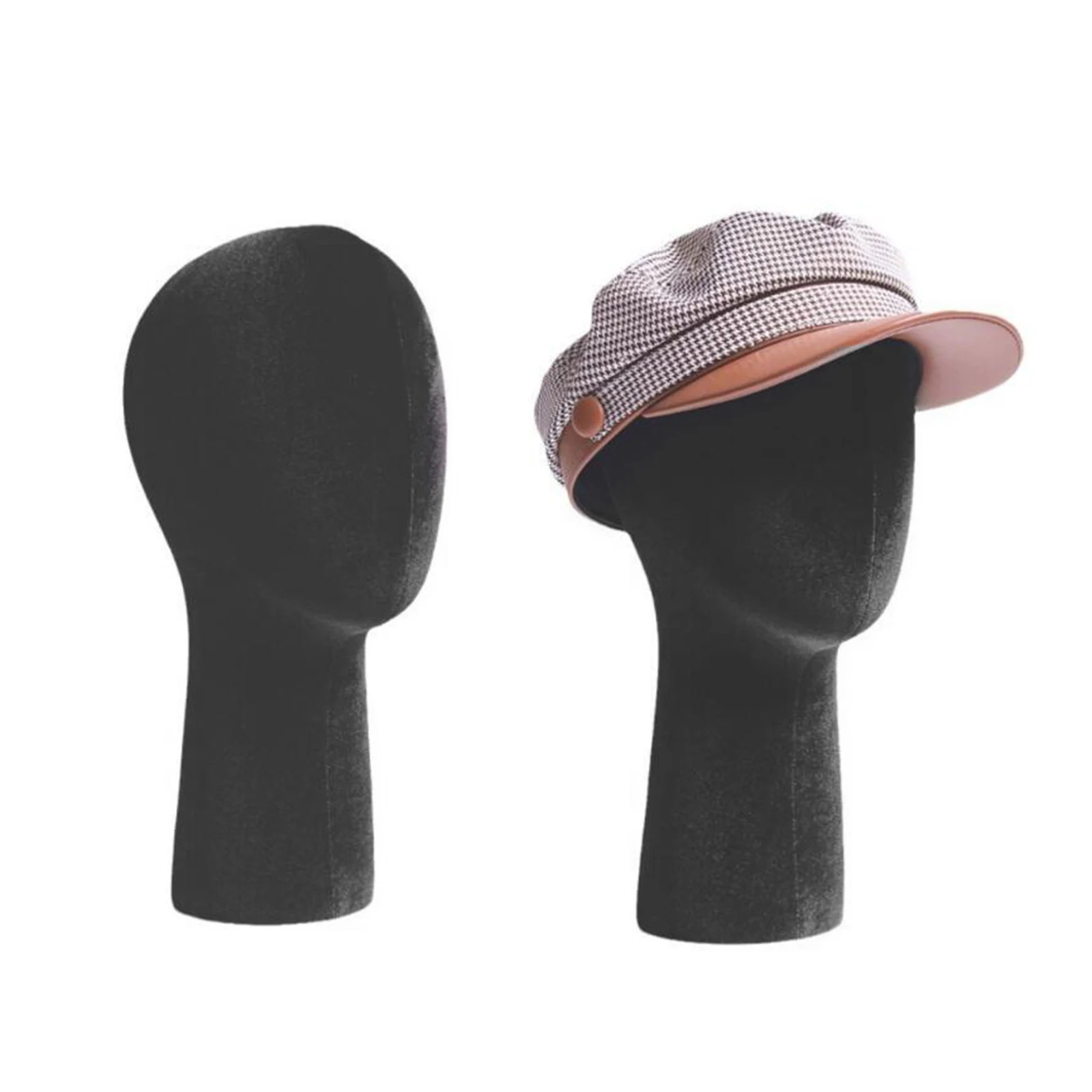 Manichino Testa di manichino Stabile Leggero Multiuso Testa di capelli Supporto per occhiali per gioielli Copricapo Posticci Cap Salon