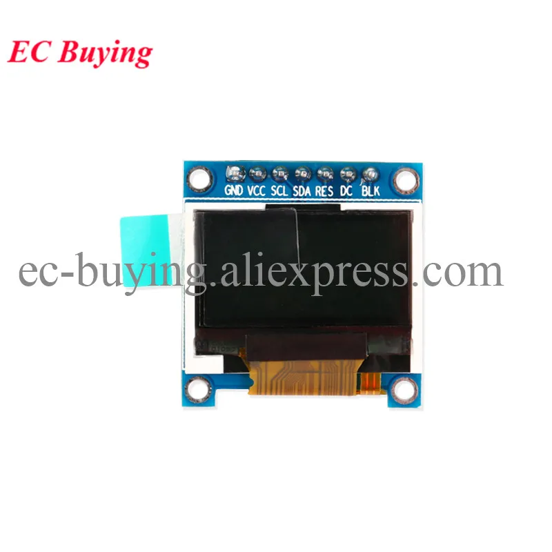 Módulo lcd tft de 0.96 polegadas 12864 128x64 0.96 "tela de exibição led colorida interface paralela/serial driver st7735 3.3v 7 pinos