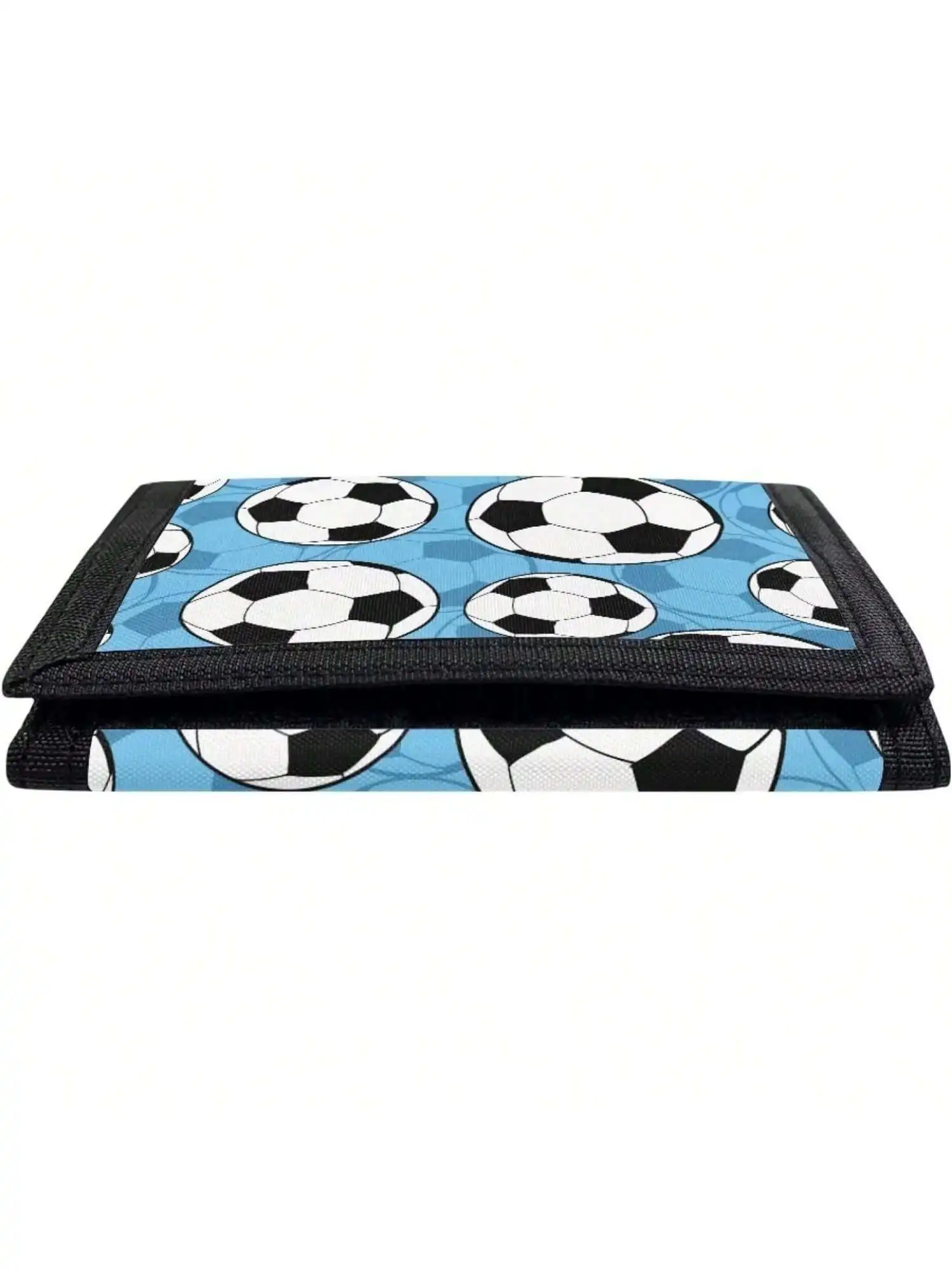 Soccer Pattern Wallet for Boys, Football Mens Wallet Trifold Coin Bag Purse Foldable Wallet for Kids Birthday Gifts Wallet RFID image 4