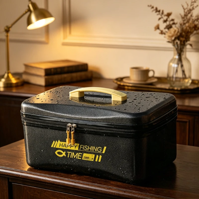 Plastic Tackle Box Large Capacity Hard Shell Storage Organizer Multi-purpose Fishing Container Elevated Bag for Outdoor Home Use