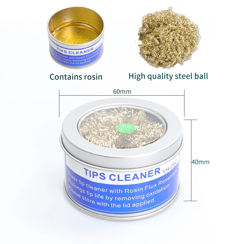 YH-08CWelding رئيس نظافة سبيكة لحام نظيفة الكرة الصنوبري الأسلاك النحاسية الكرة أداة لحام لمحطة لحام الحديد تلميح التنظيف
