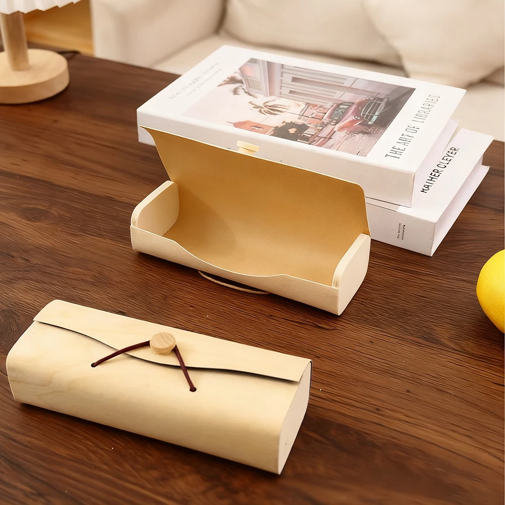 خمر النظارات الخشبية الطبيعية النساء الرجال النظارات الشمسية صندوق تخزين النظارات الرجعية حامل النظارات نظارات حماية الملحقات