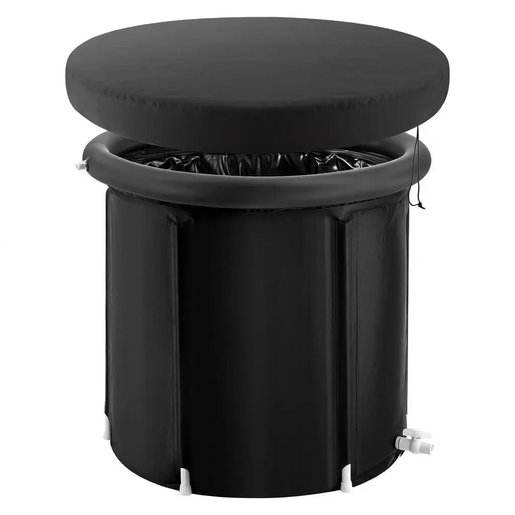 Tragbare Kaltwasserwanne 290L 80x75cm, faltbar mit Deckel für Sportler, aufblasbare Kaltwasser-Therapiewanne für Erwachsene, für Zuhause und Fitness – Detail 2