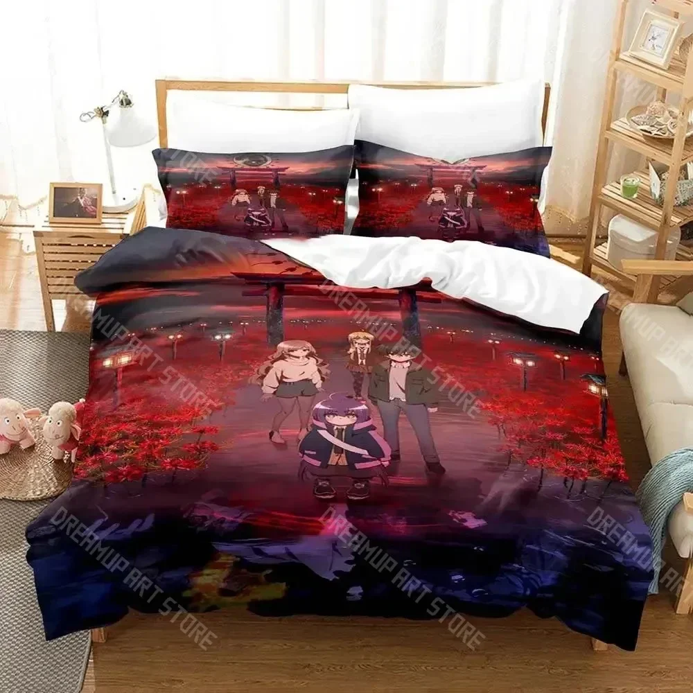 Exquisite 3D Anime Dark Gathering Bedding Set Duvet Cover Bed Set Quilt Cover Pillowcase Comforter King Queen Size Boys Adult Be
