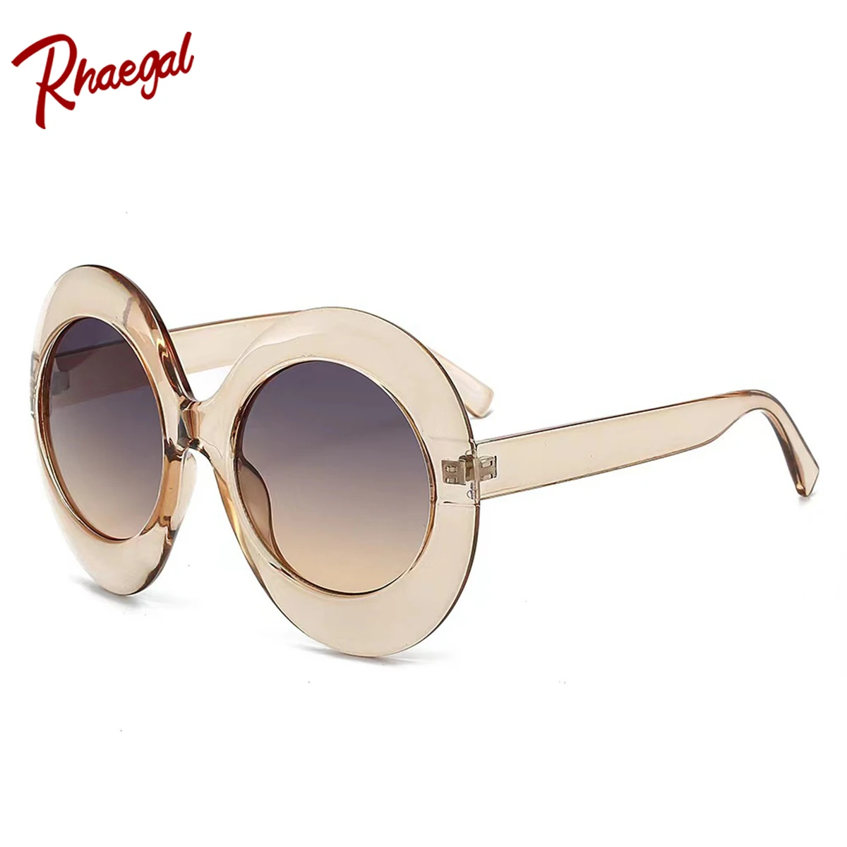 

Rhaegal New Stylish Women's Sunglasses for Outdoor Vintage Personalized Round Anti Glare Sunshade Glasses Wholesale