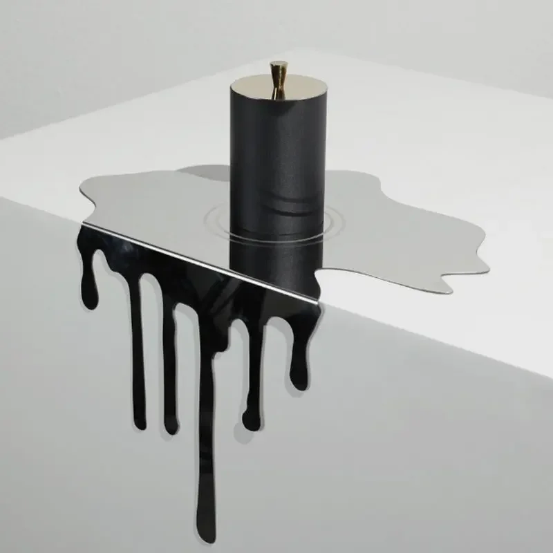 Stainless Steel Abstract Water Drop Decoration Modern Simple Creative Model House Ornament Office Home Desktop Soft Decoration