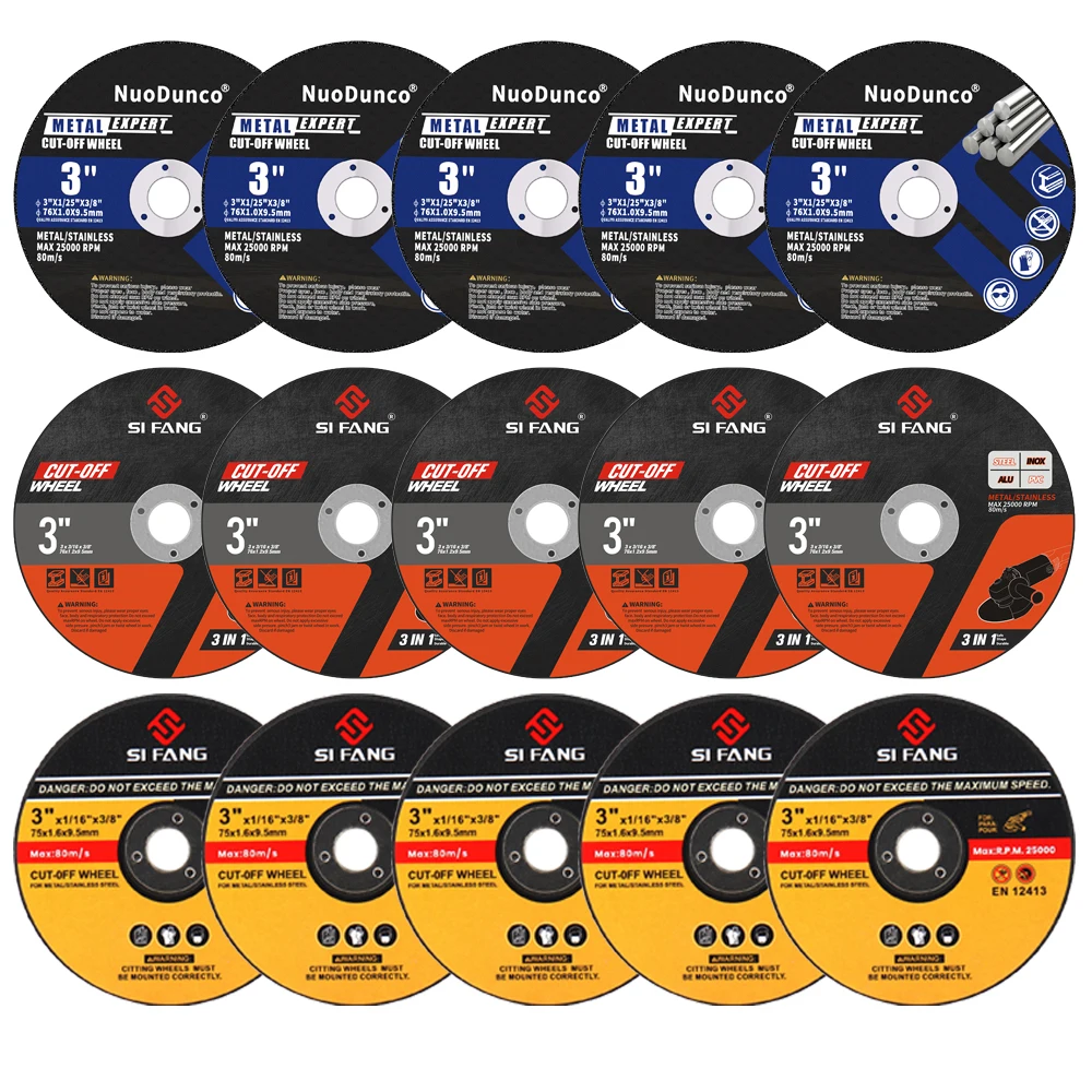

SI FANG 5PCS 76mm Metal Cutting Disc Sanding Grinding Wheel Saw Blades for Electric Angle Grinder Metalworking Accessories