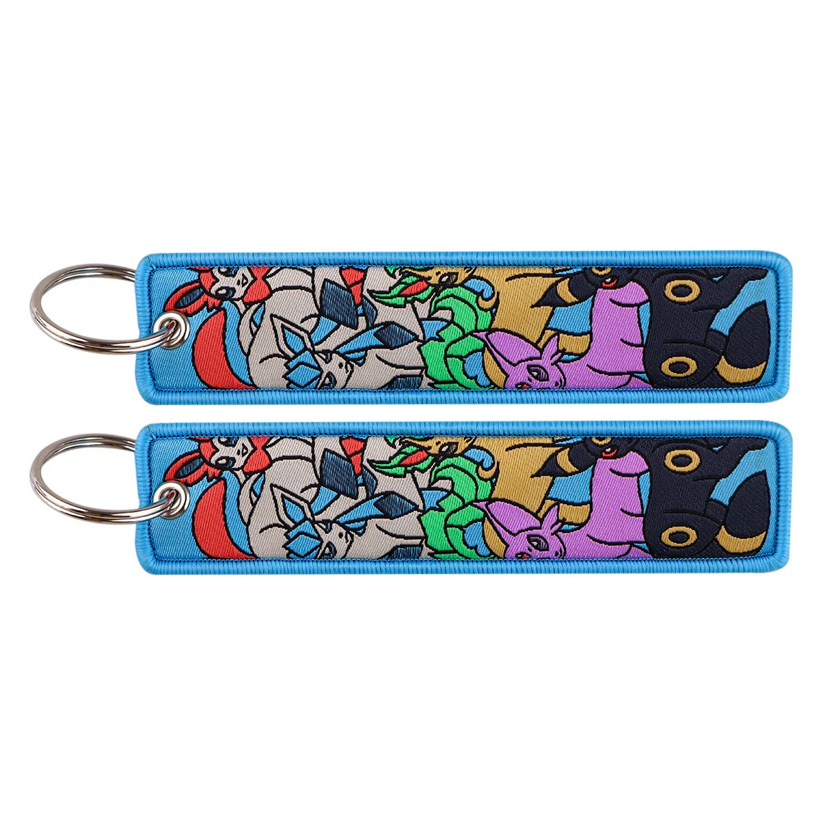 Cute Elf Series Anime Key Tag Embroidery Key Ring For Motorcycles Cars Bag Backpack Chaveiro Embroidery Key Fobs Fashion Gifts image 4