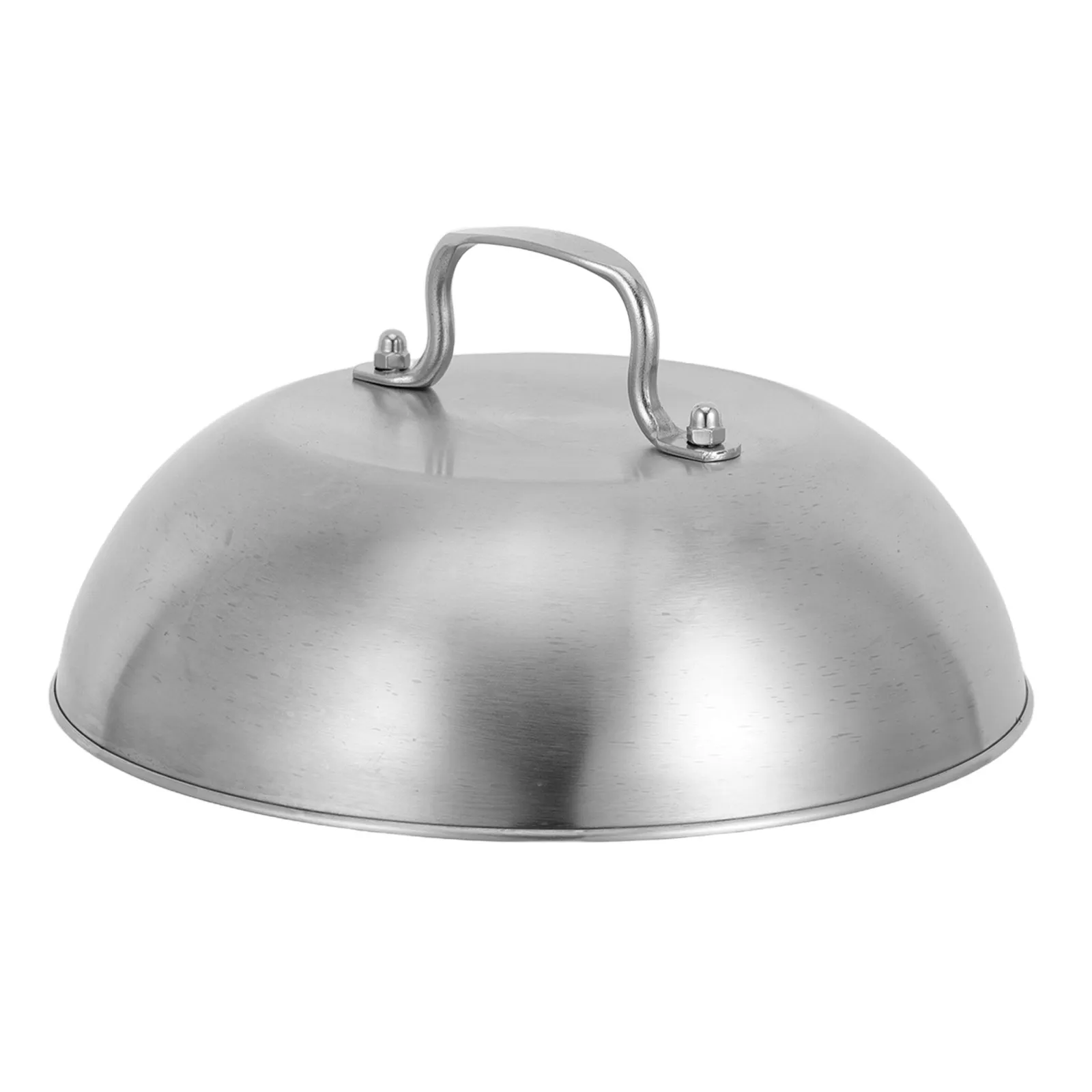 9 Inch Stainless Steel Dome Lid Grill Basting Cover for Bbq Griddle Cheese Melting Pan Lid Heavy Duty Cooking Cover view 5