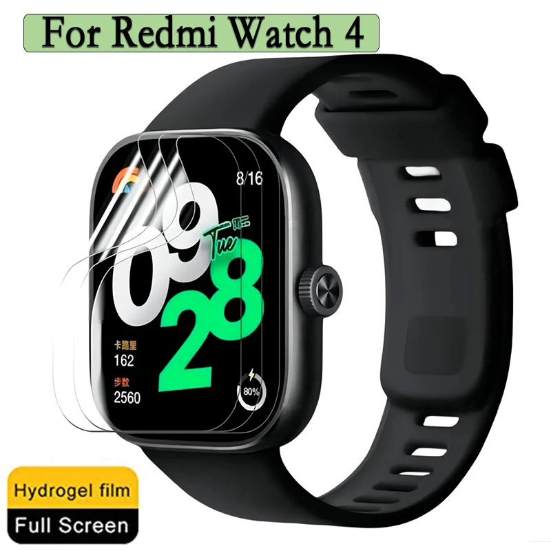 

Защитная пленка для Redmi Watch 4 3-12 шт., ультратонкая прозрачная Гидрогелевая прозрачная защитная пленка для экрана, аксессуары для часов