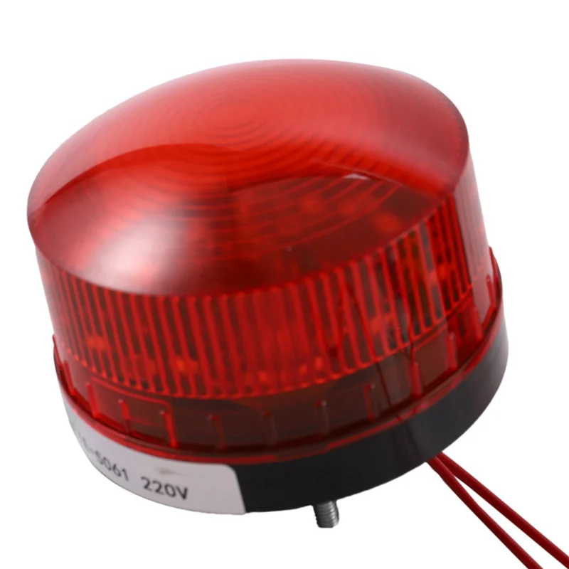 

10X AC 220V Industrial LED Flash Strobe Light Accident Warning Lamp Red LTE-5061 De-AT36