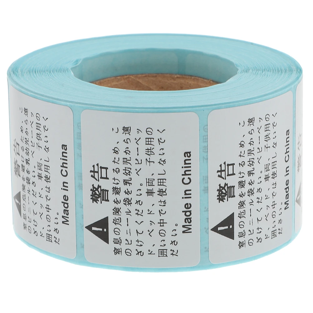 

1 Roll Anti-Suffocation Warning Stickers Shipping Packaging Bags Self-Adhesive Labels Stickers For