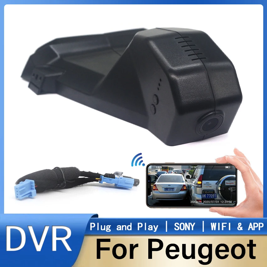 Car DVR WIFI DashCam Video Recorder Camera Easy Installation For Peugeot 3008 4008 5008 DS5 DS5LS DS6 DS7 Citroen C2 C3 C4 C5 C6