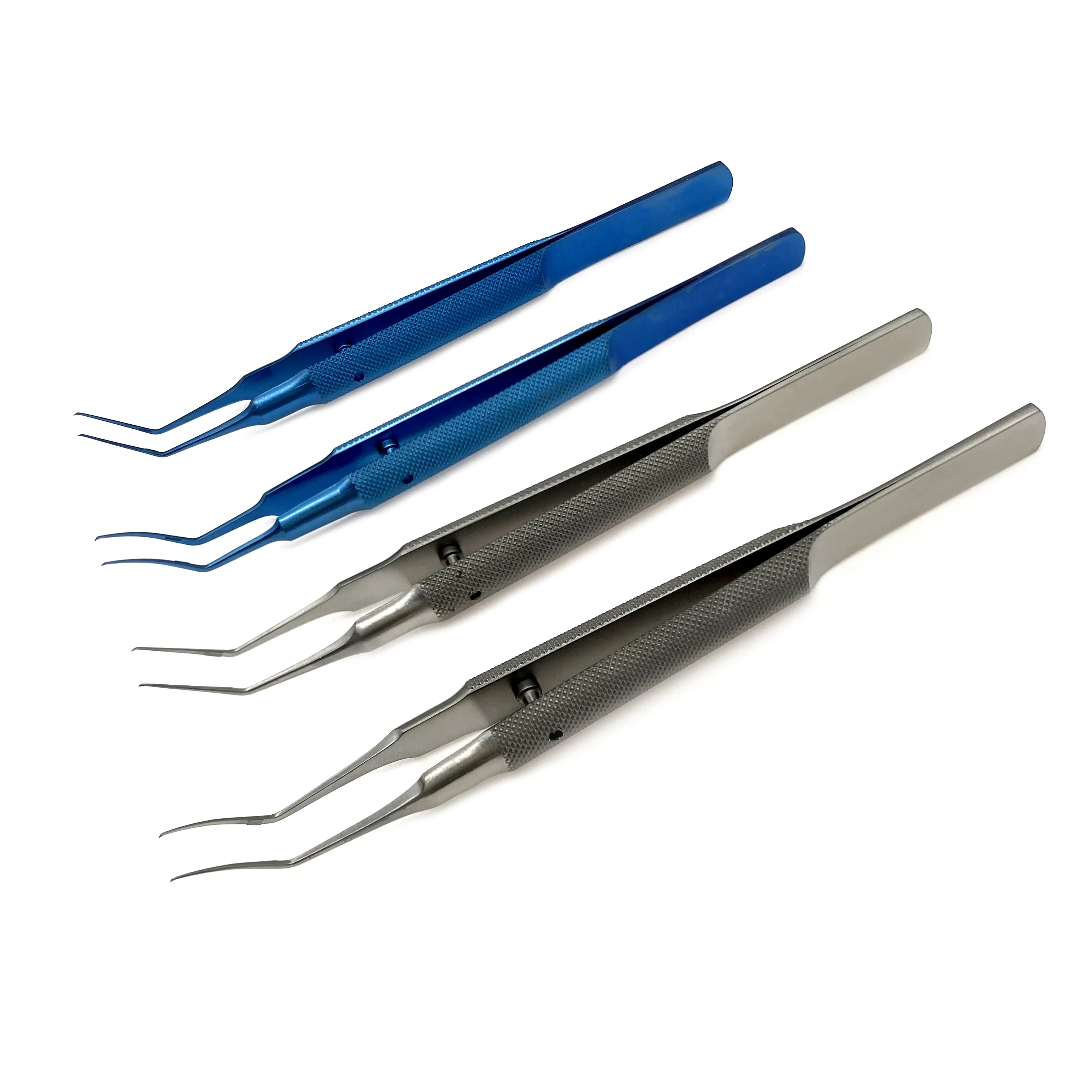 Ophthalmic Capsulorhexis Forceps Curved/Angle Ophthalmic Surgical Instruments