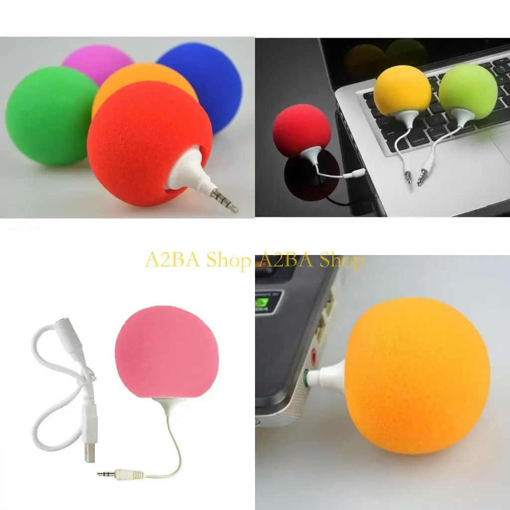 A2BA Upgraded Mini Speaker Portable Speaker Sponge Ball Speaker for Besties