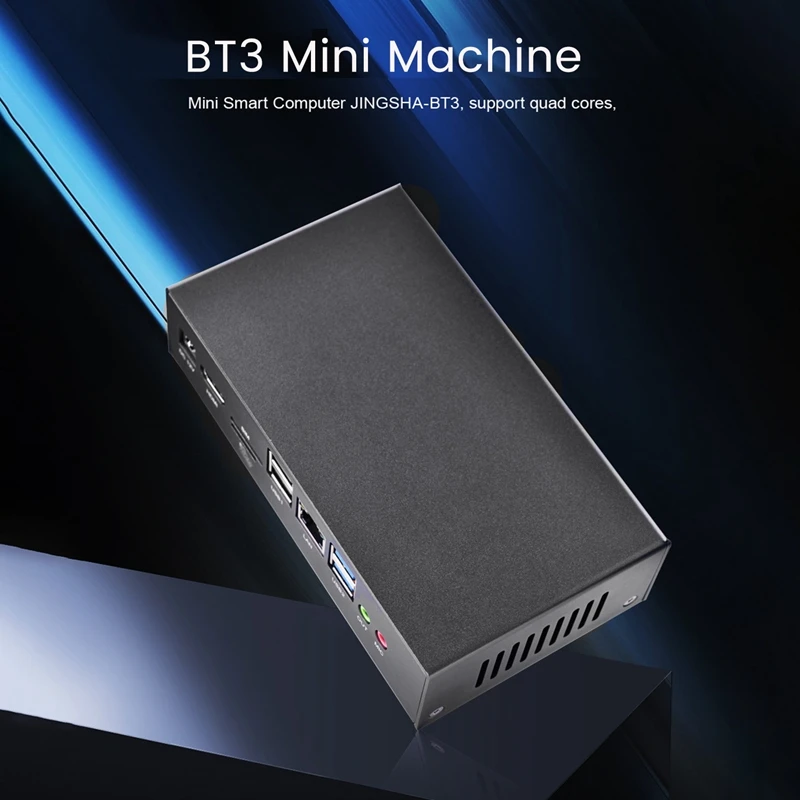 Корпус BT3 PRO, брикет DDR3 8G 1600 МГц + 128 Гб MSATA SSD Gigabit RJ45, поддержка разрешения 4K, мини-ПК, набор для замены (штепсельная Вилка европейского стандарта)