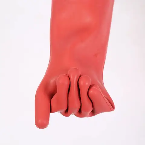 1 Pair Voltage Insulating Glove High Voltage Gloves 12KV Linemen Electrical Gloves Safety Work Glove for Lineworker Electricians