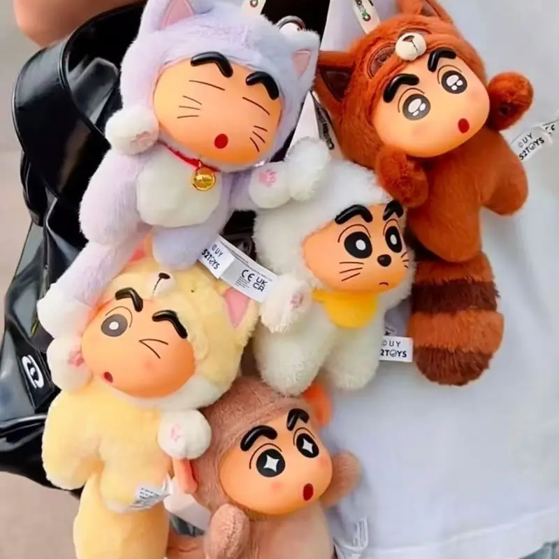 

Anime Crayon Shin Series Blind Box Cute Glue Vinyl Face Plush Doll Pendant Decoration Pendant Diy Keychain Toy Gift
