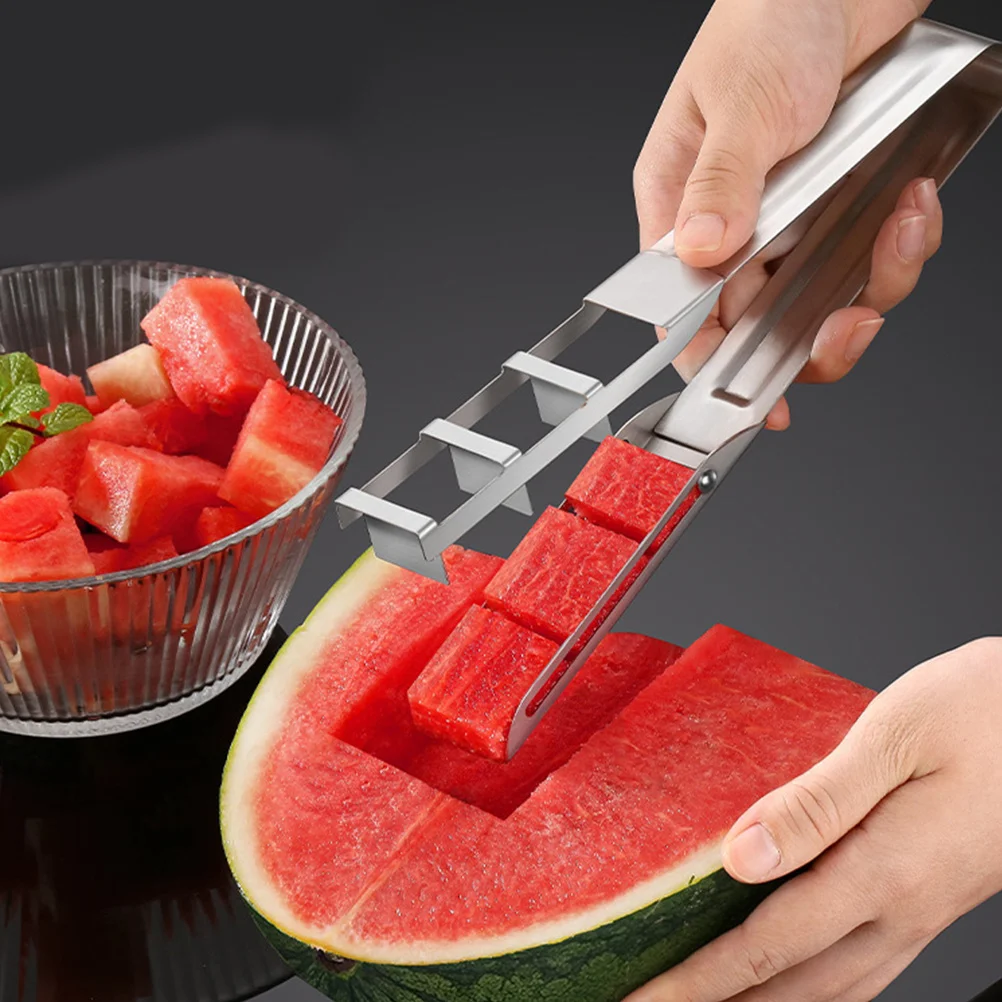 

Non-Stick Slicing Tool Stainless Steel Fruit Slicer For Quick Fruit Slicer Melon Cutting Kitchen Gadget Party Picnic Use