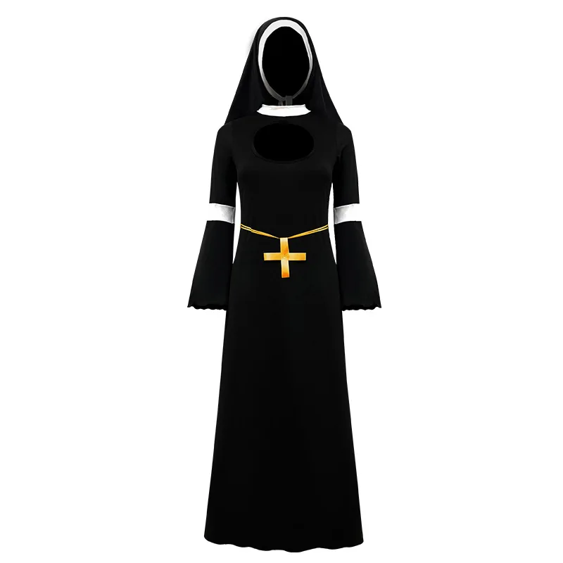 

Halloween Nun Role-playing Costumes Sexy Women's Clothing Medieval Adult Blessing Church Costumes Carnival Party Stage Costumes