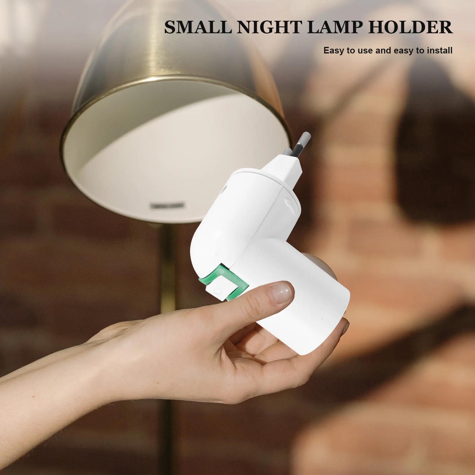 

2Pcs Light Socket Outlet Adapter Plug in E27 Converter for Workshop Garage Temporary Lighting Bulb