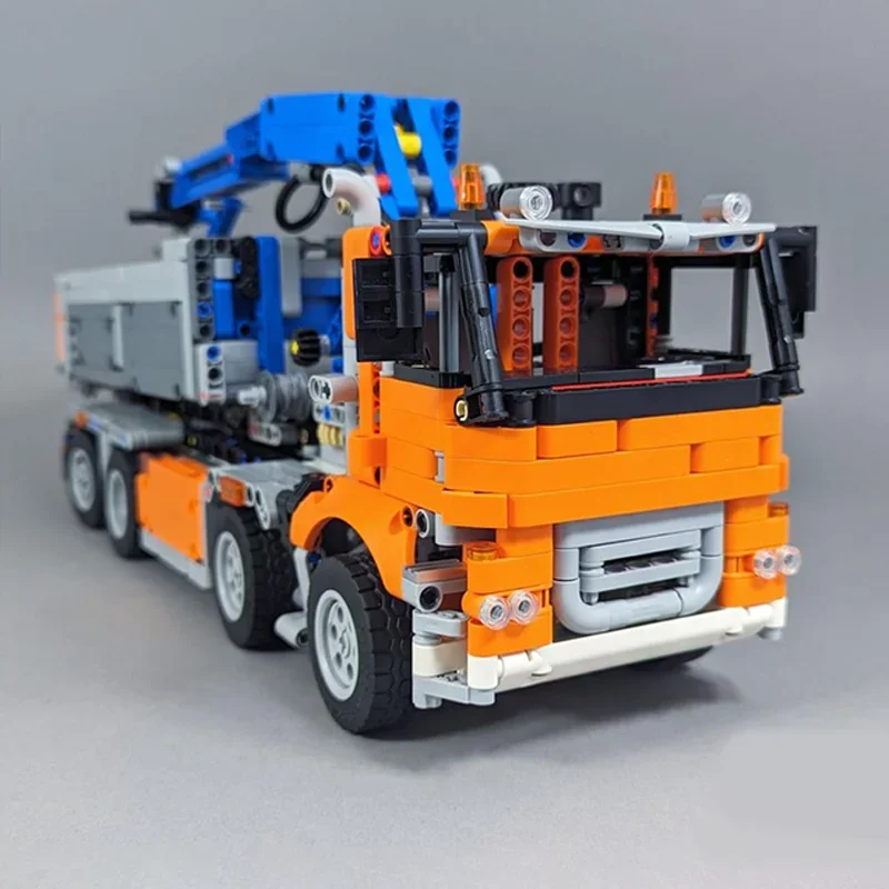 1858PCS 도시 엔지니어링 롤오프 트럭 모델 기술 빌딩 블록 크리 에이 티브 교육 어린이 장난감 선물 Moc-42128