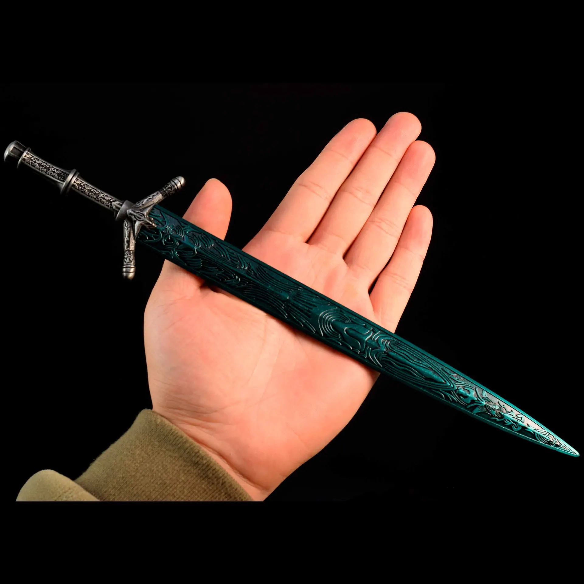 22 cm/30 cm Spiel Bloodbornes Heiliges Mondlicht Schwert Legierung Modell Japanische Katana Schreibtisch Ornamente Stahl Schwerter 3D Carving spielzeug Jungen