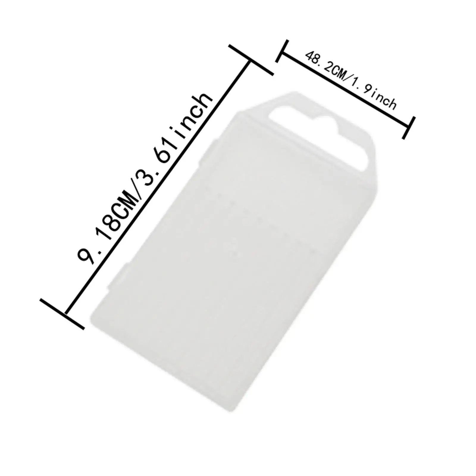 40x Caja de almacenamiento de brocas Premium reutilizable práctico Rectangular portátil