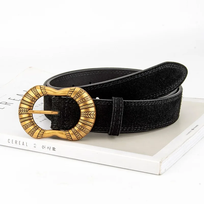 حزام سيدة معدني منقوش بتصميم عتيق حزام خصر كلاسيكي أنيق #1