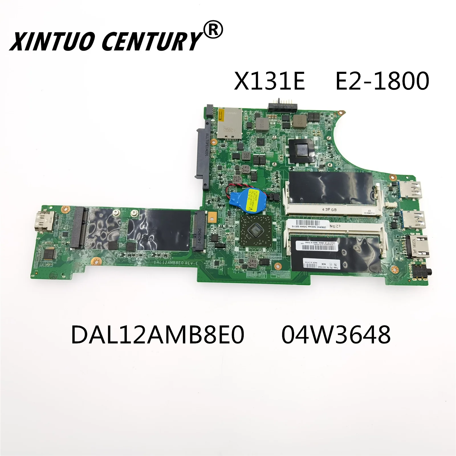 

DALI2AMB8E0 04W3648 For Lenovo Thinkpad X131E Laptop motherboard CPU:E2-1800 AMD FRU 100% TEST OK