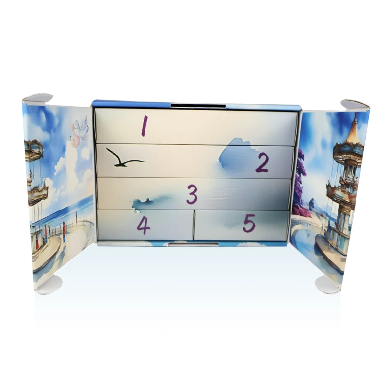

Customization.Custom Christmas Advent Calendar Double-door Magnetic Suction Grey Board Advent Calendar Box