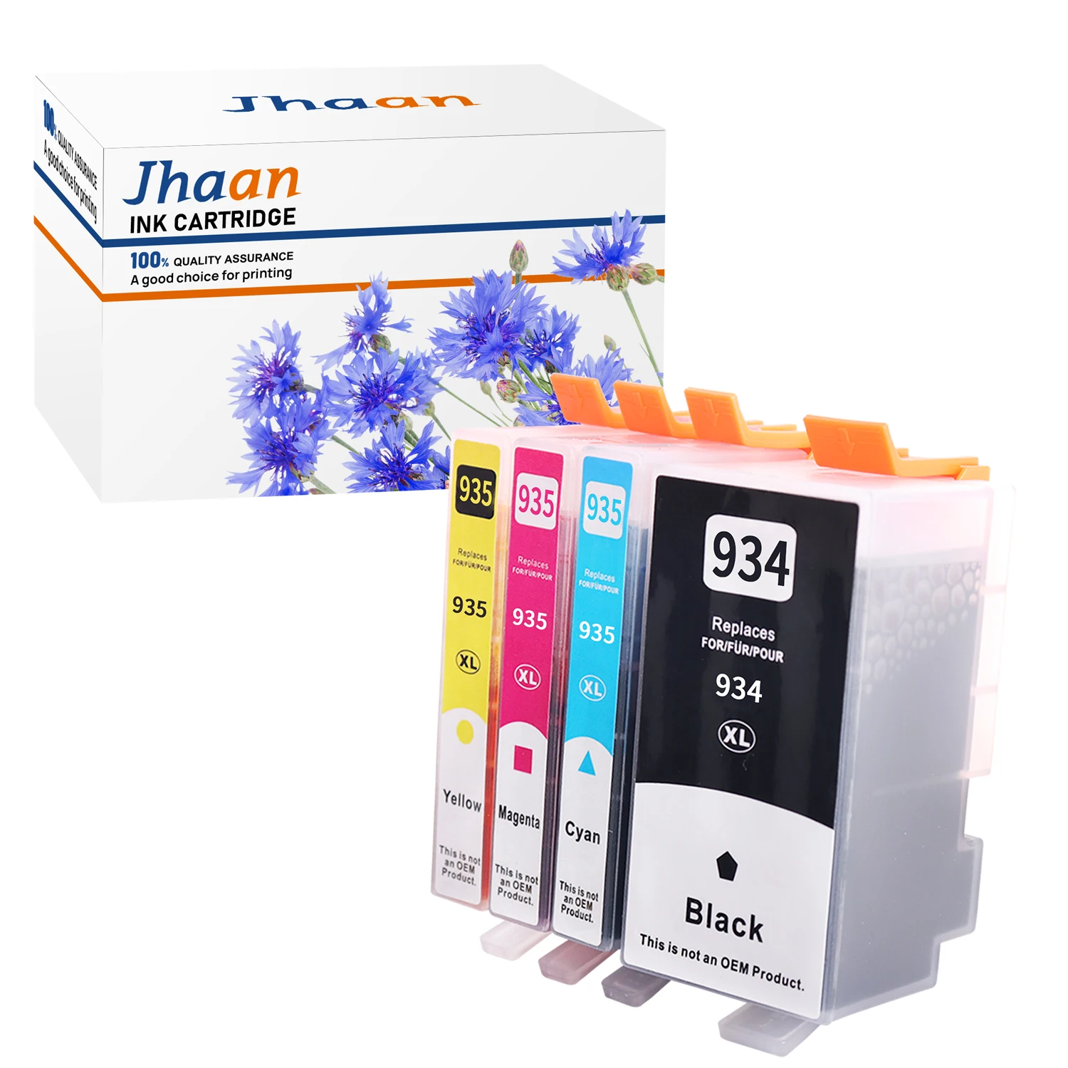 Jhaan 934XL 935XL Tintenpatronen, kompatibel mit HP 934XL 935XL Patronen für HP Officejet Pro 6230 6830 Officejet 6820 6800 – Detail 1