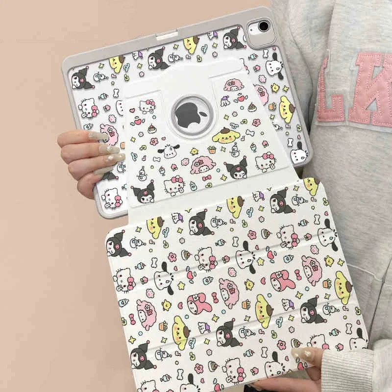 

Sanrio Sanrio Couples Ipad Case Cartoon Hello Kitty Soft Case Ipad Pro 2018 2020 11 Inch Air Shockproof Cartoon Cute Case Gifts
