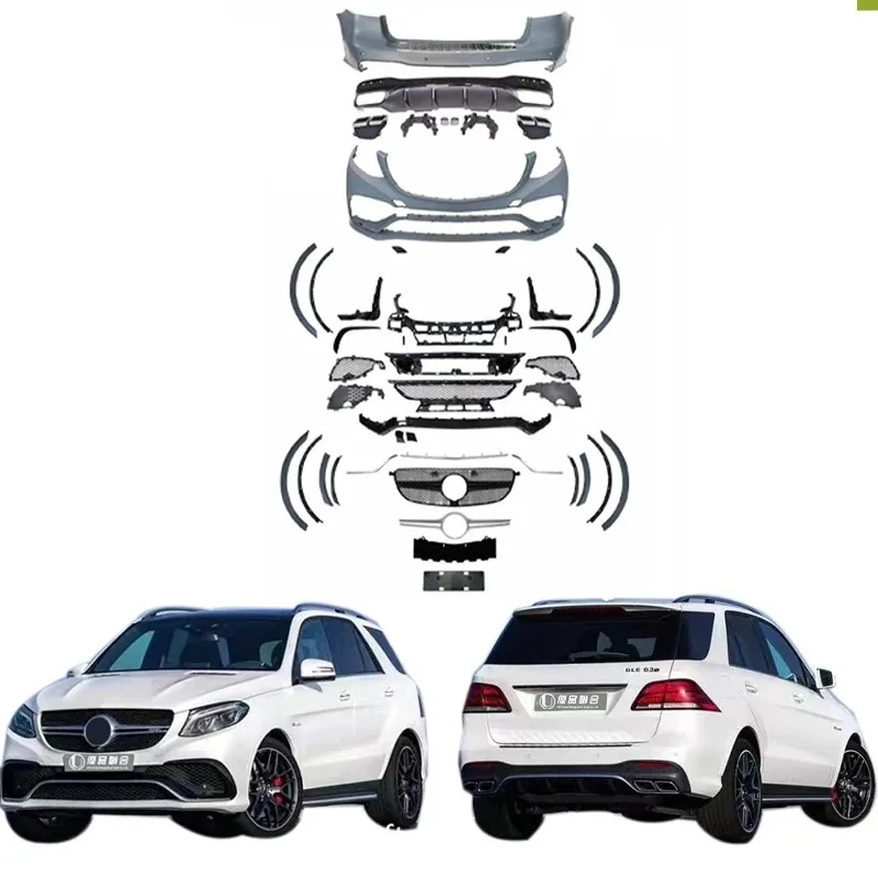 

2015-2019 W166 Car Body Parts Auto Body Systems PP Material Bumpers Upgrade GLE63 Style Facelift GLE GLE350 GLE300 GLE450 Ne