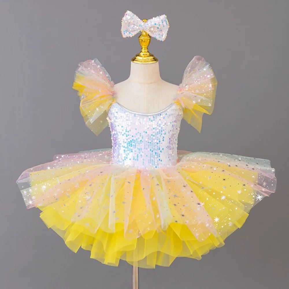 

Fashion Sequin Ballet Dress Puffy Modern Performance Clothes Party Dress Dance Costumes Dance