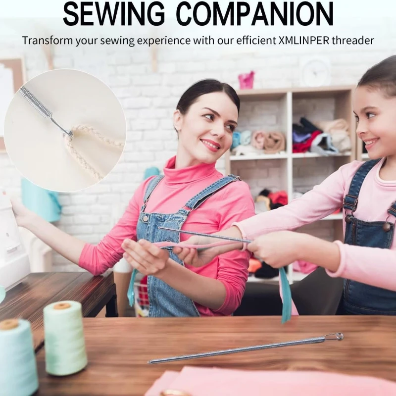 Rope Threading Tools, 3/5/10Pcs Bendable Spring Drawstring Threader