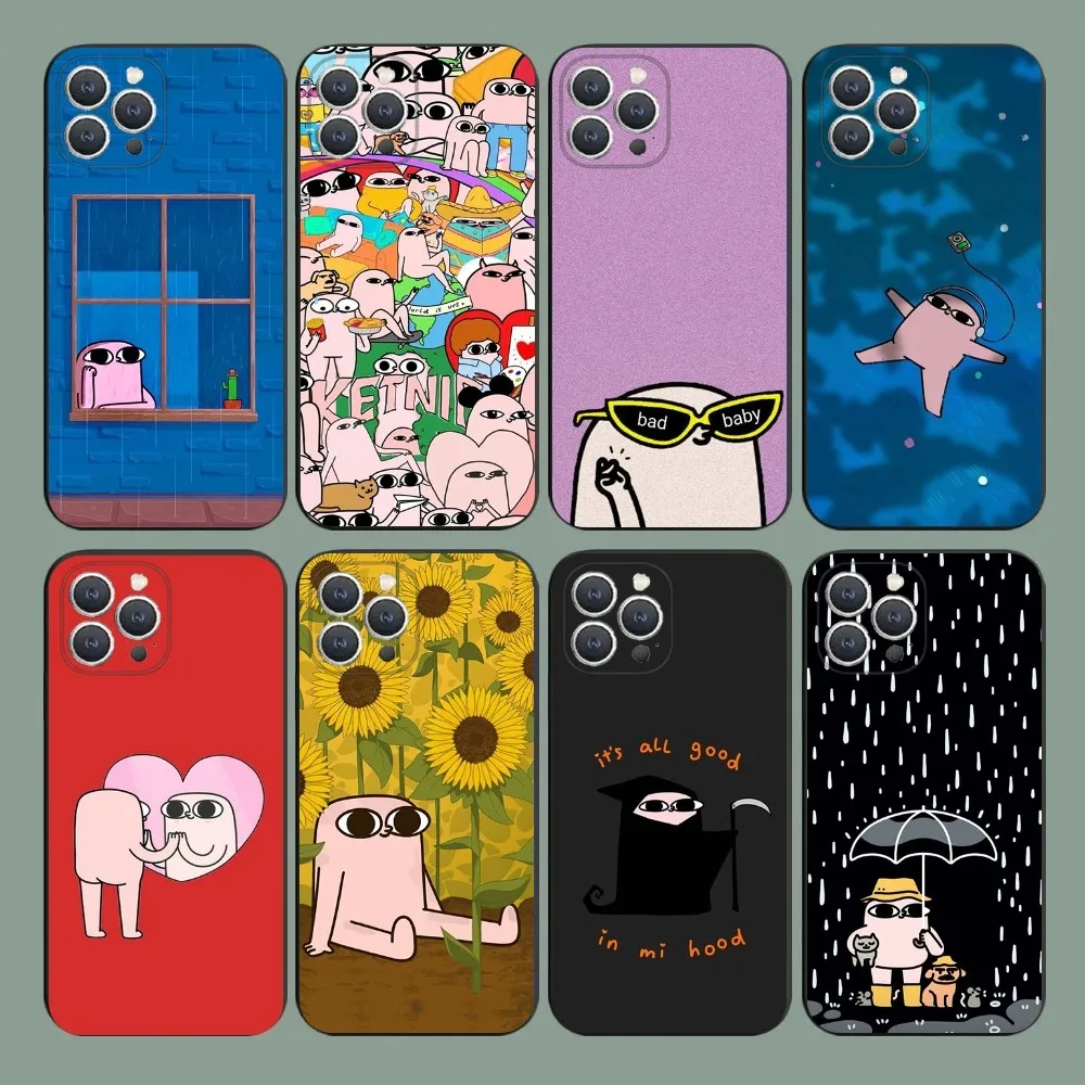 Funny Cartoon K-ketnipz Phone Case For iPhone 15,14,13,12,11,Plus,Pro Max,XS,X,XR,SE,Mini,8,7 Soft Silicone Black Cover