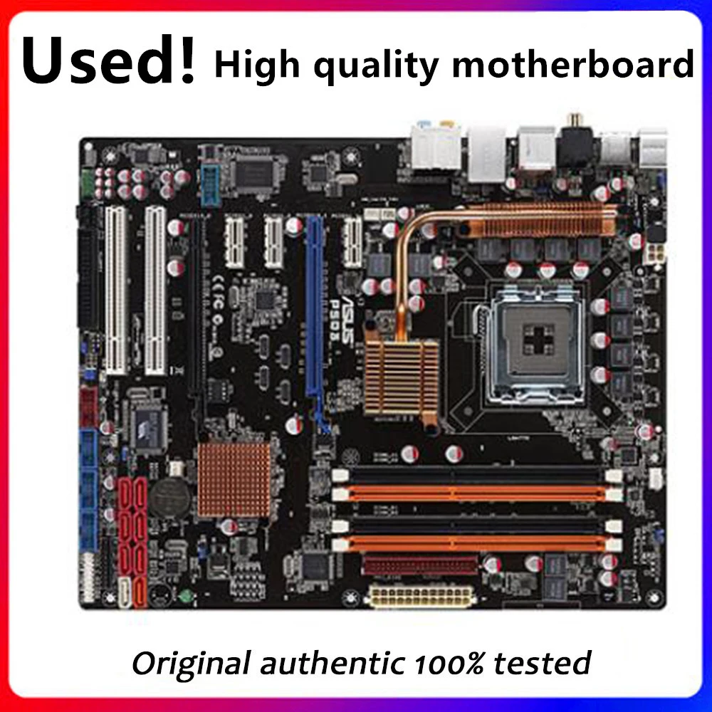 For Asus P5Q3 Desktop Motherboard P45 Socket LGA 775 Q8200 Q8300 DDR3  Original Used Mainboard On Sale