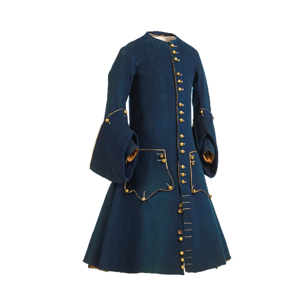 

Cosplayitem 18th Century Gothic Men Outerwear Jacket Medieval Historical Vintage Men's Military Navy Civil War Jacket Coat